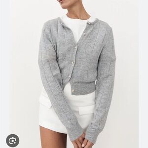 Dissh Levi knit cardigan grey NWT Size XS